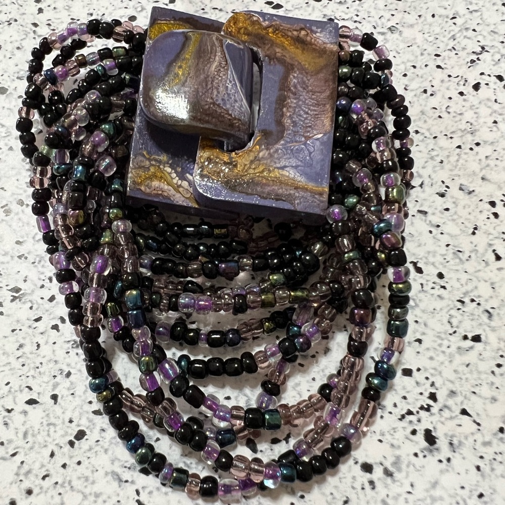 Beautiful Multicolor Multilayered Rhinestones Bra… - image 1